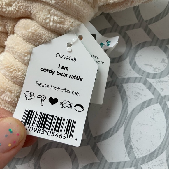 Jellycat London Cordy Bear Rattle - Picture 3 of 3